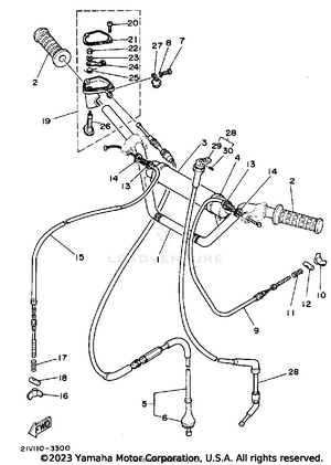 Handlebar - Cable Ytm200l Schematic