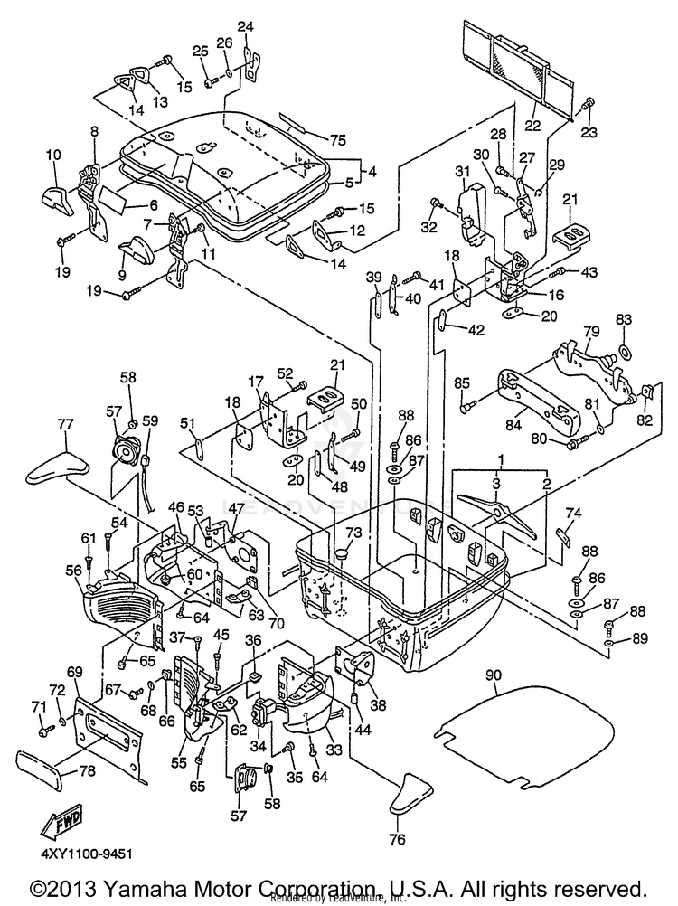 Travel Bag VENTURE MM LIMITED EDITION (CA Ed.) - XVZ13TFSMC - 2000 Schematic