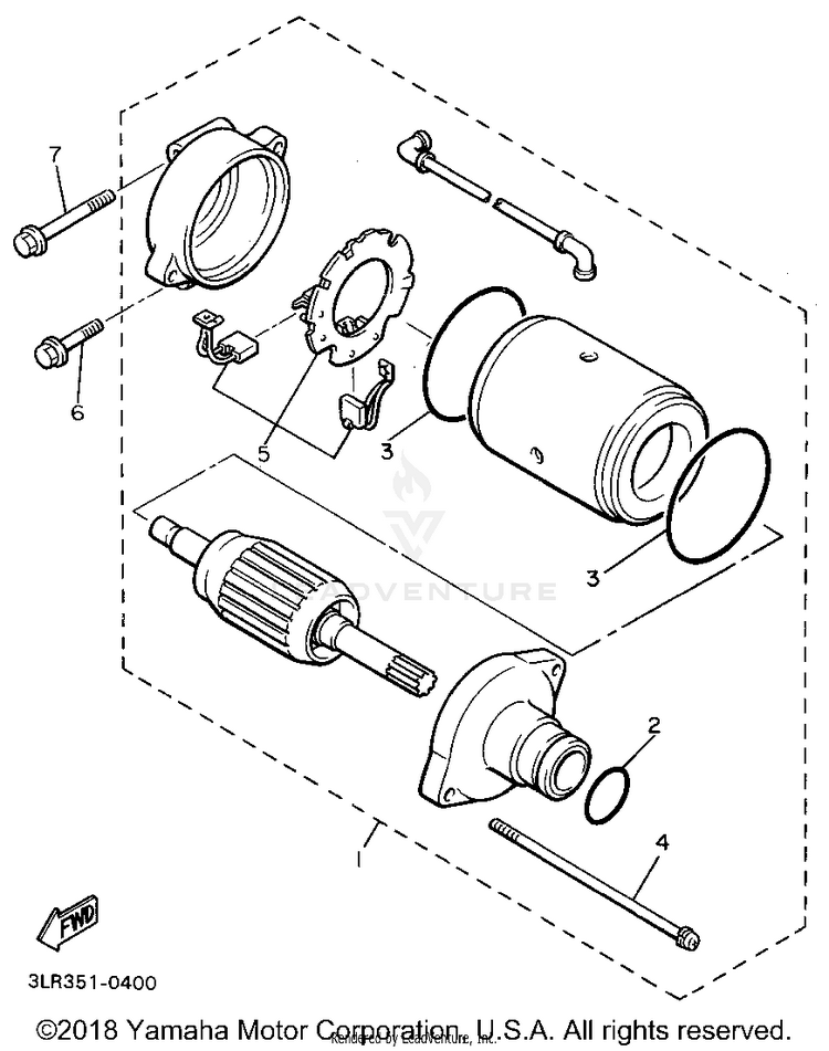 Starting Motor Schematic