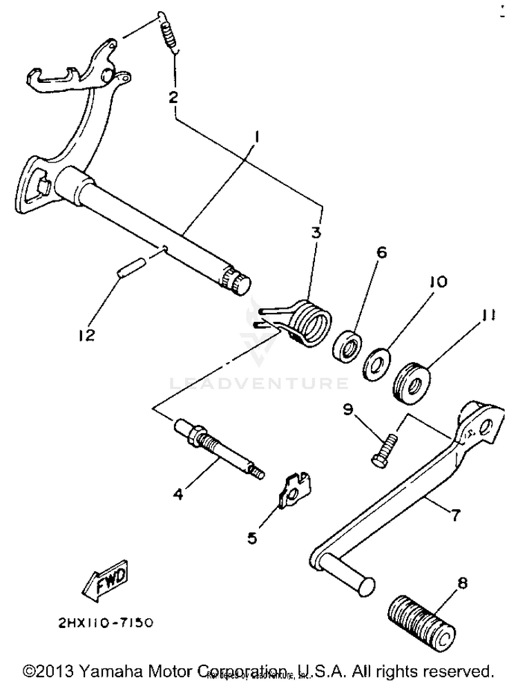 Shift Shaft Schematic