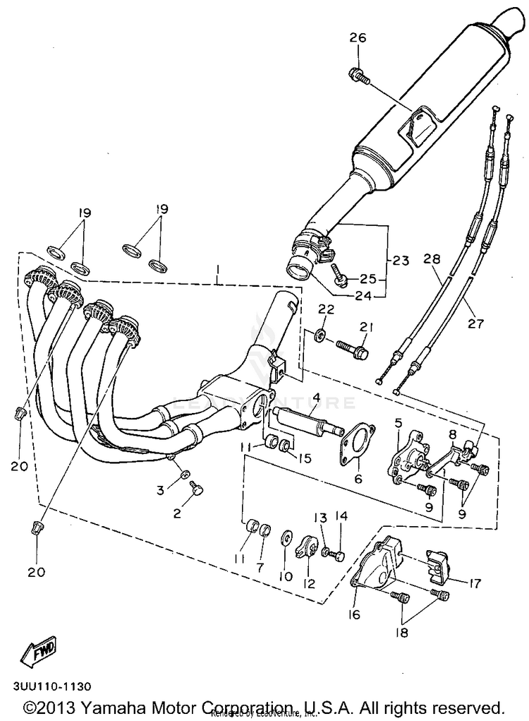 Exhaust 2 California Only Schematic