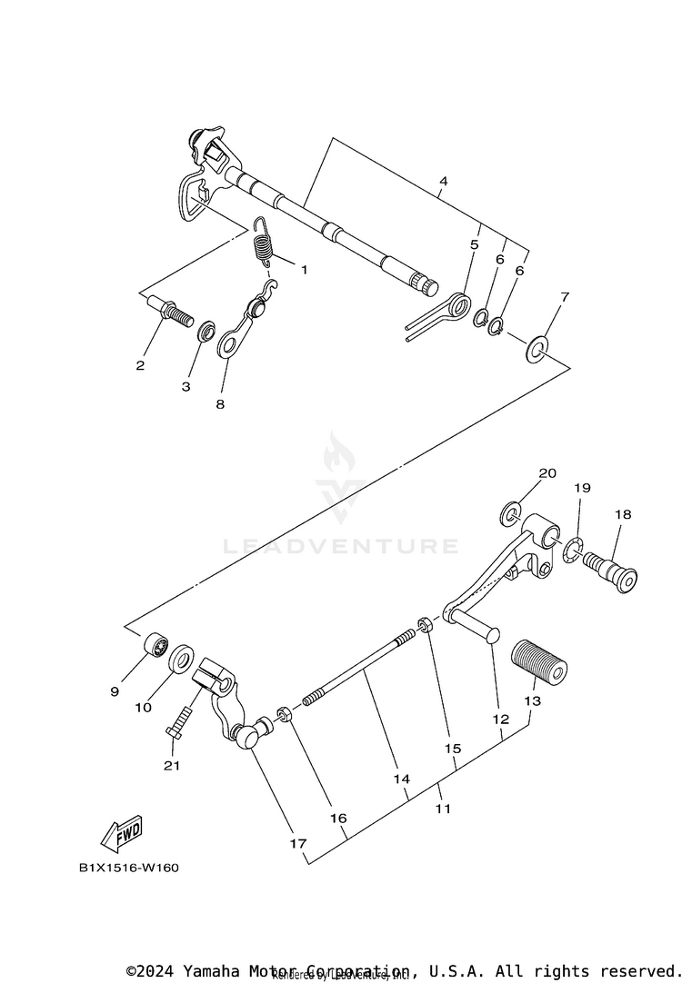 Shift Shaft Schematic