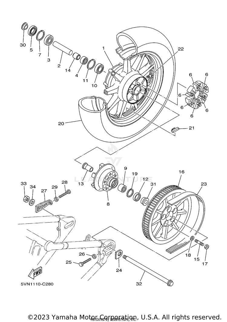 Rear Wheel Schematic