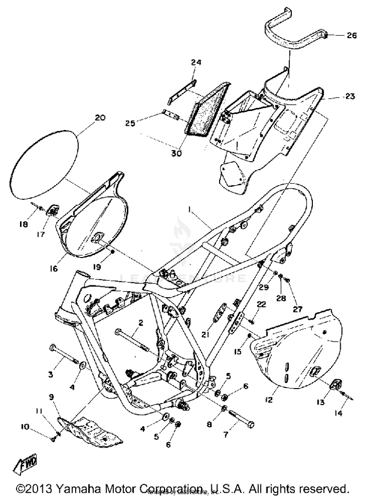 Frame - Side Cover Schematic