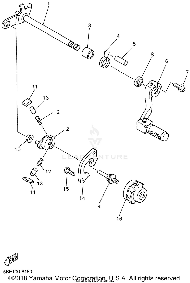 Shift Shaft Schematic