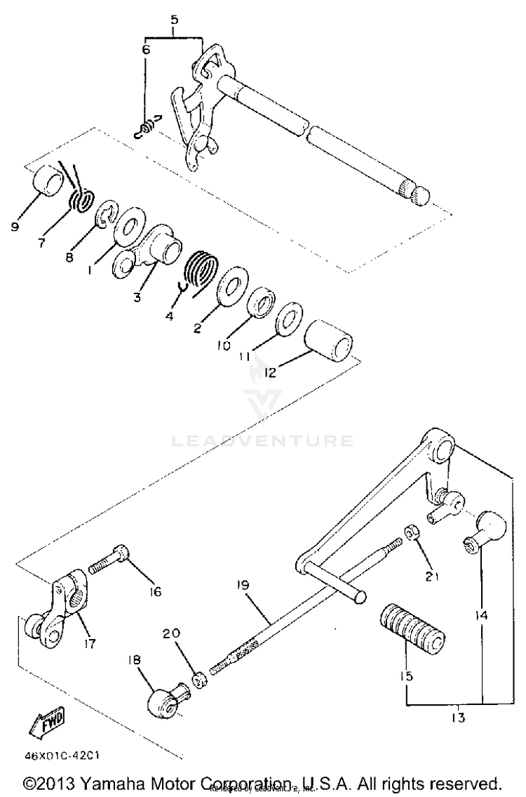 Shift Shaft Schematic