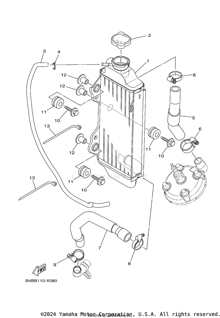 Radiator & Hose Schematic