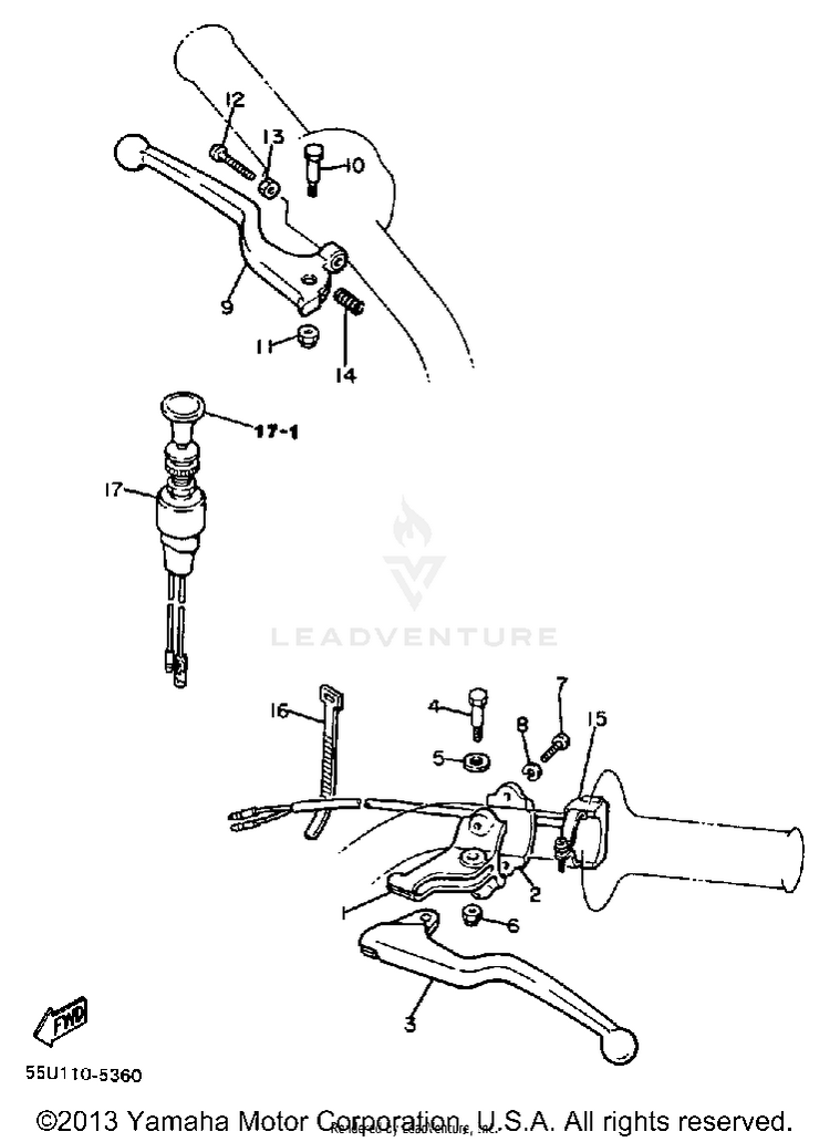 Handle Switch-Lever Schematic