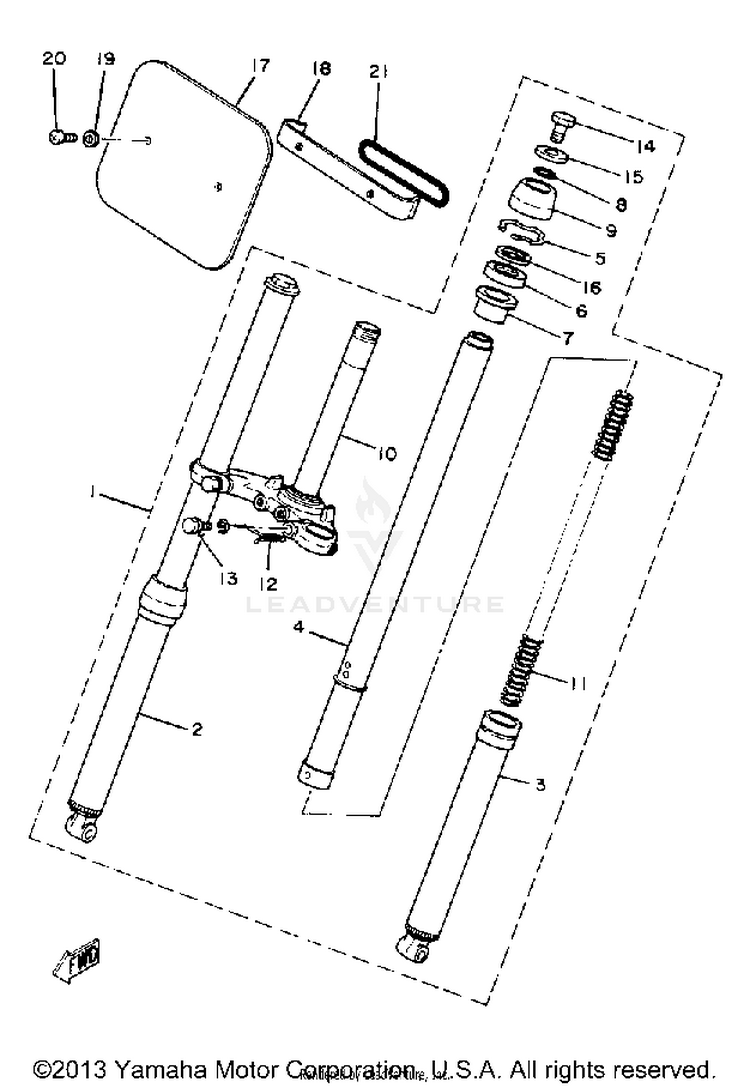 Front Fork Schematic