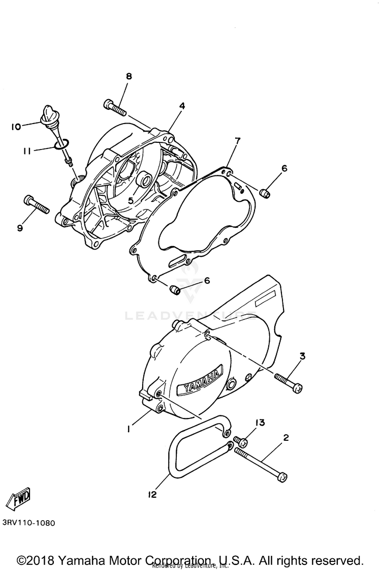 Crankcase Cover 1 Schematic
