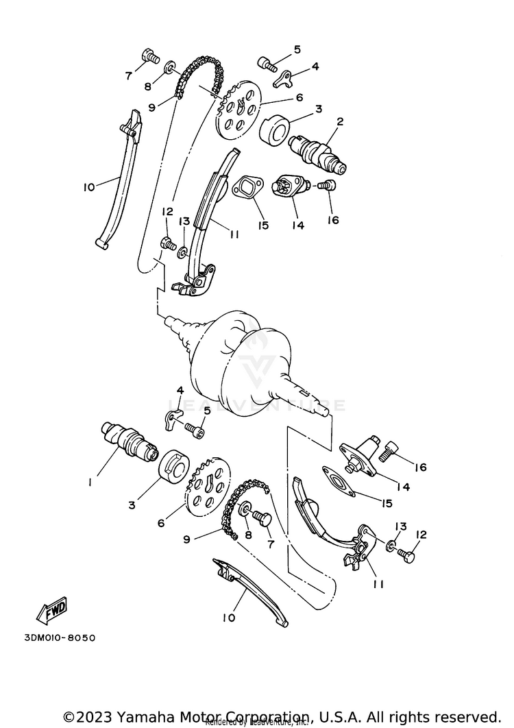 Camshaft Chain Schematic