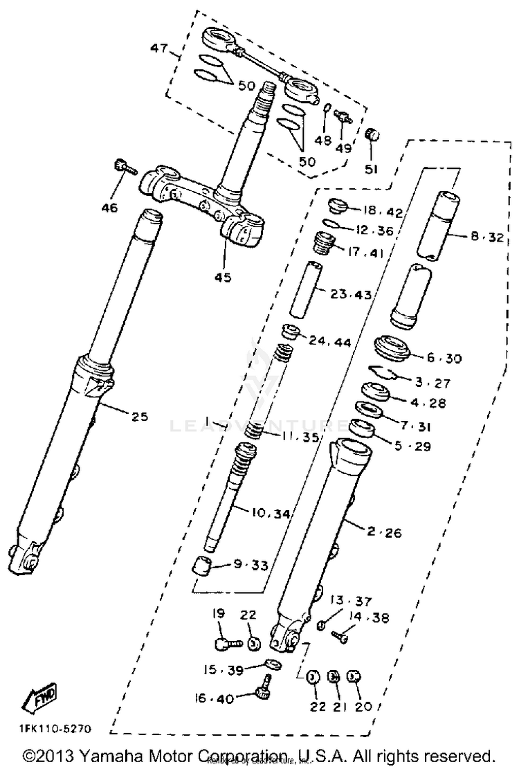 Front Fork Schematic