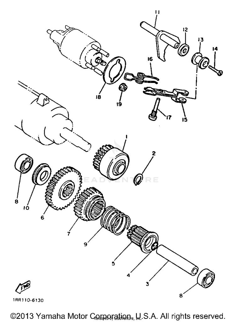 Starter Clutch Schematic