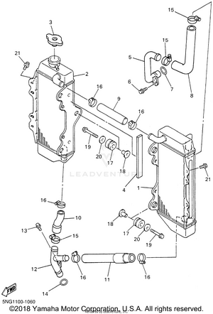 Radiator Hose Schematic