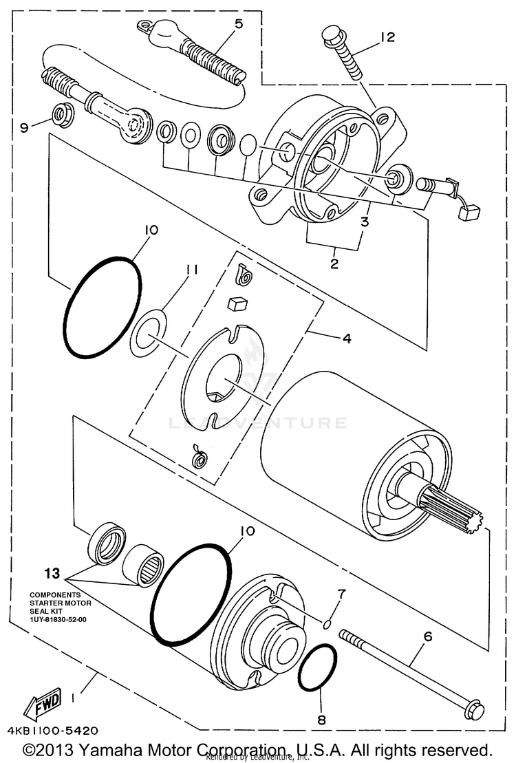Starting Motor Schematic