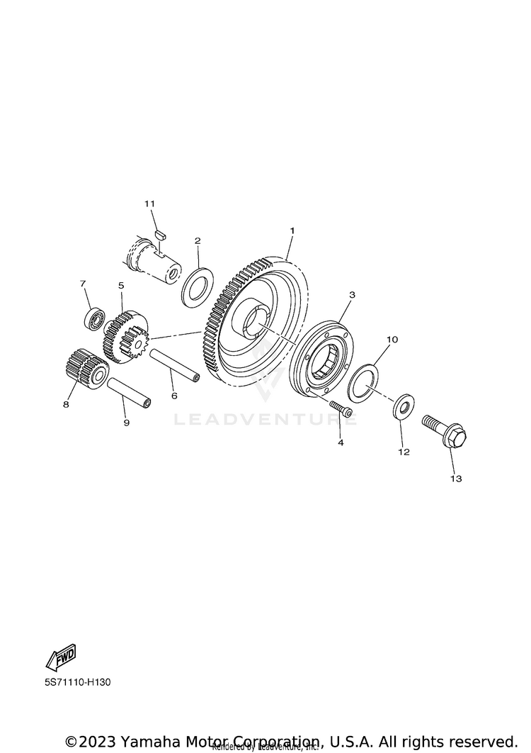 Starter BOLT R SPEC CA - XVS95CFCB - 2015 Schematic