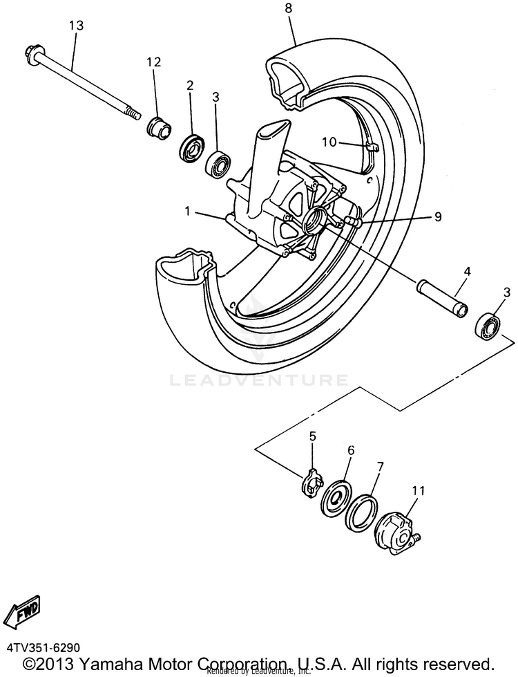 Front Wheel Schematic
