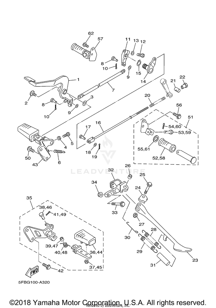 Stand Footrest Schematic