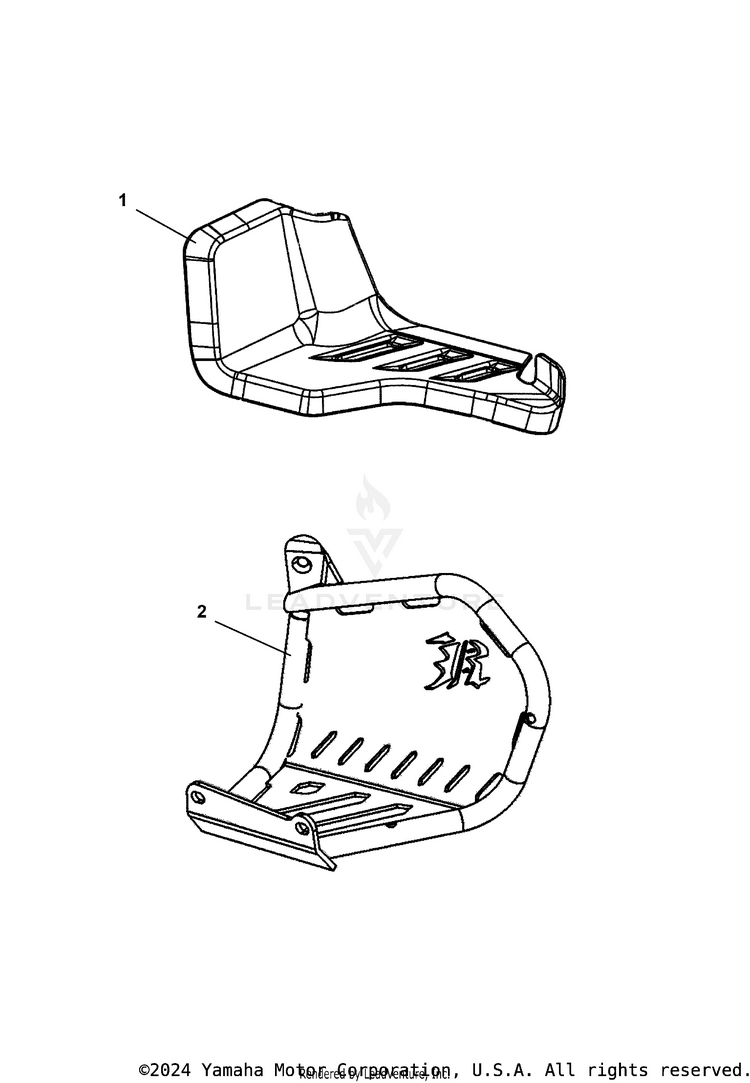 Alternate_footrest RAPTOR 700R SE CAL - YFM70RCCTG - 2026 Schematic