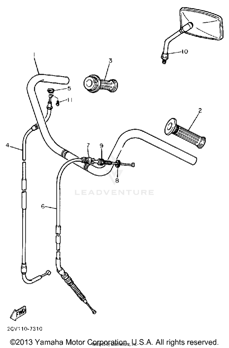 Handlebar Cable Schematic