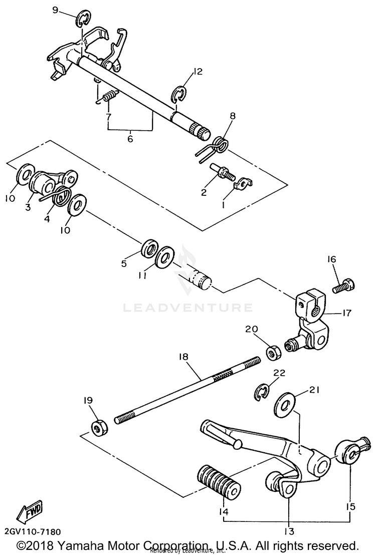 Shift Shaft Schematic