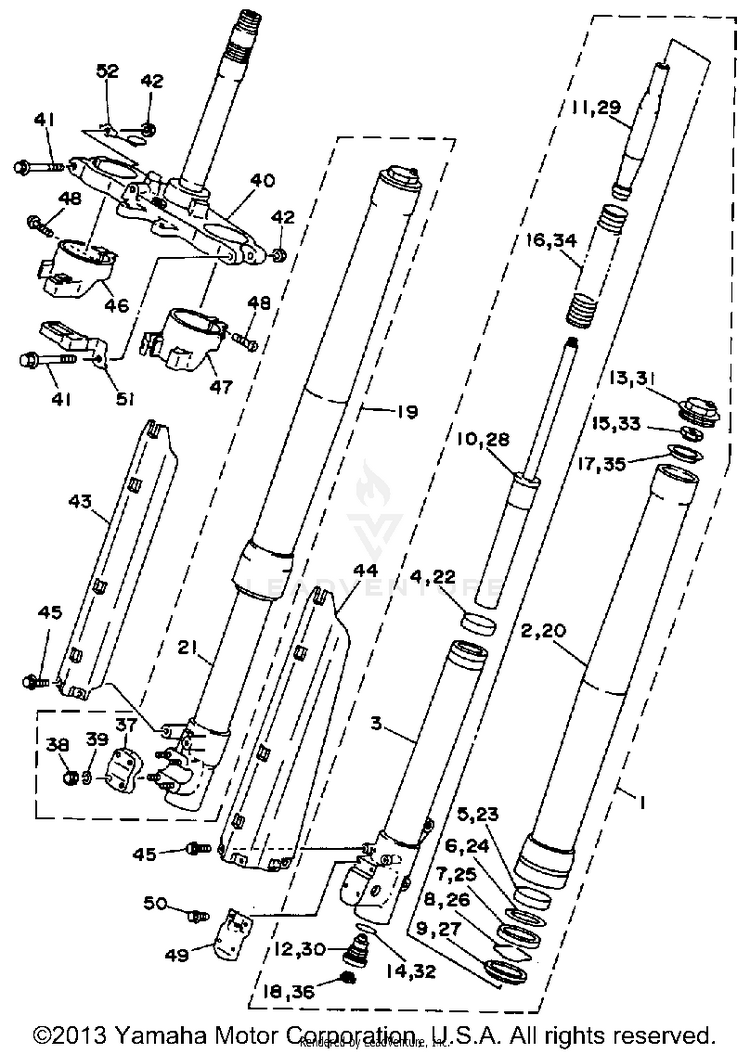 Front Fork Schematic