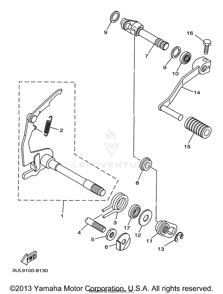 Shift Shaft Schematic