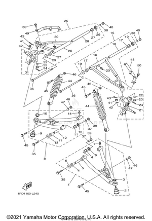 Front Suspension Wheel Schematic