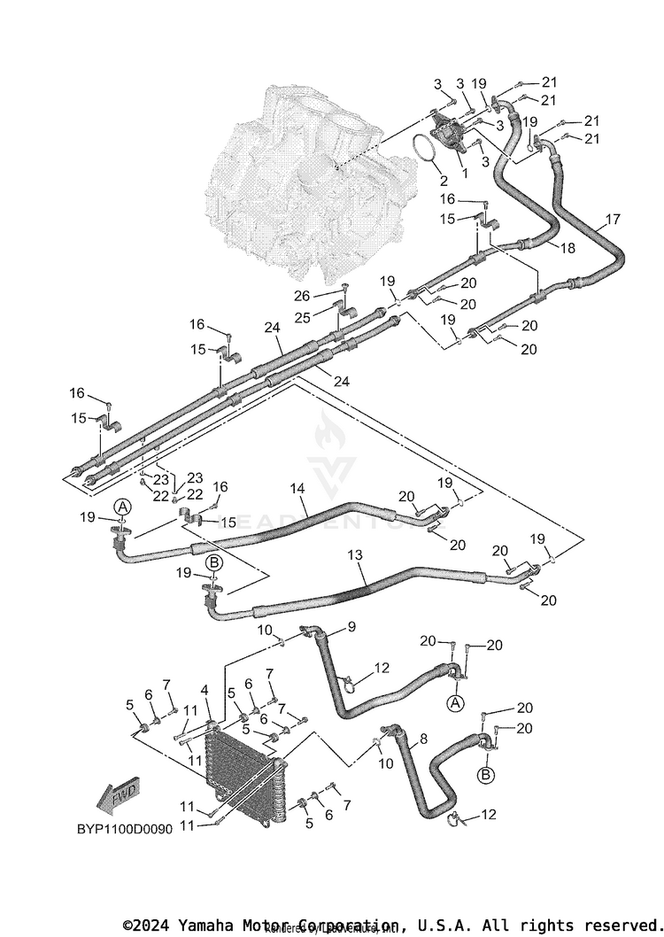 Oil Cooler Schematic