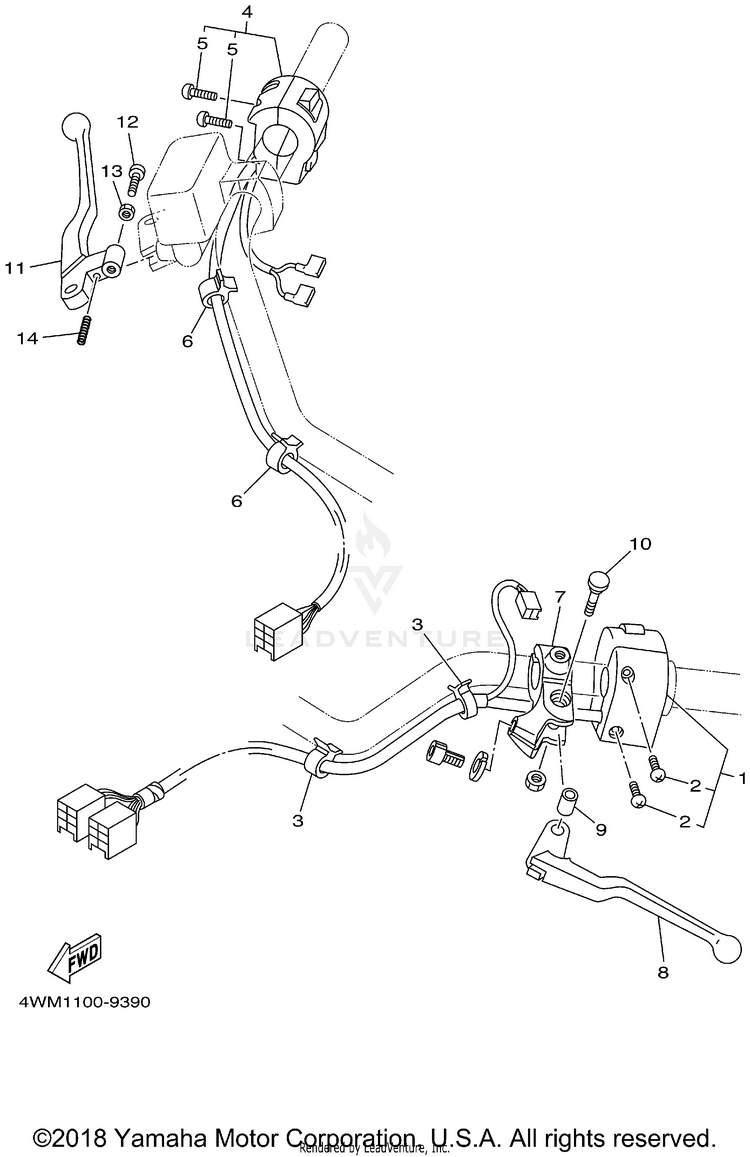 Handle Switch Lever Schematic