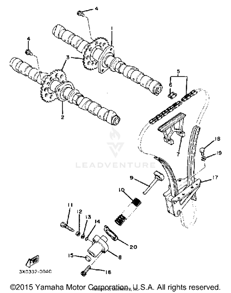 Camshaft Chain Schematic