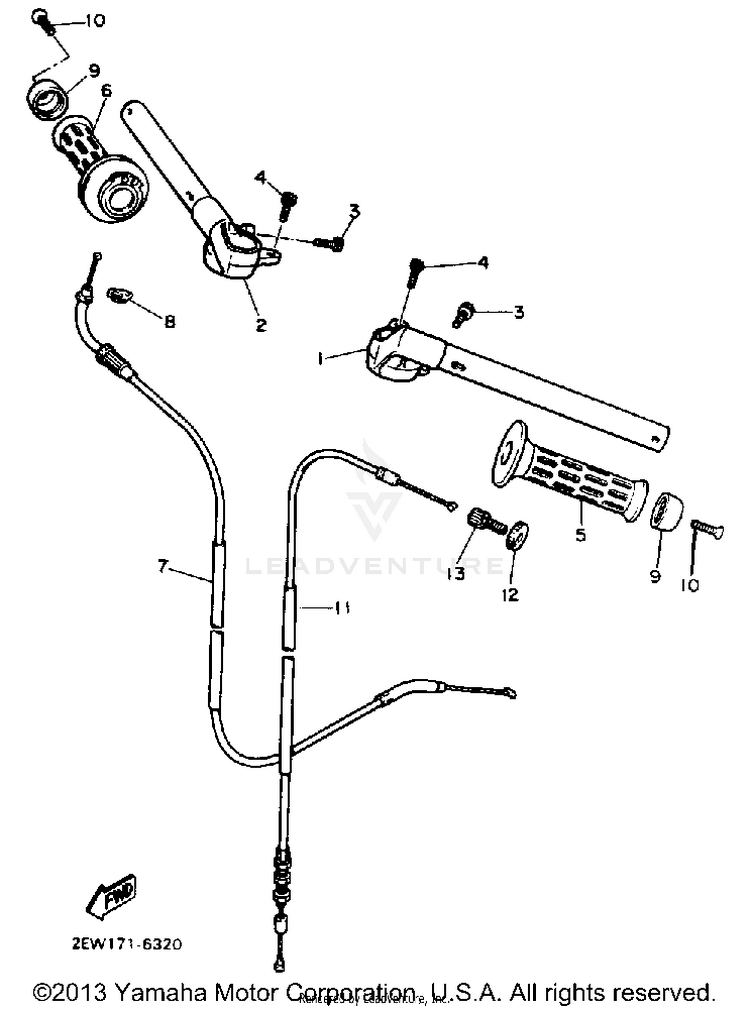Handlebar Cable Schematic