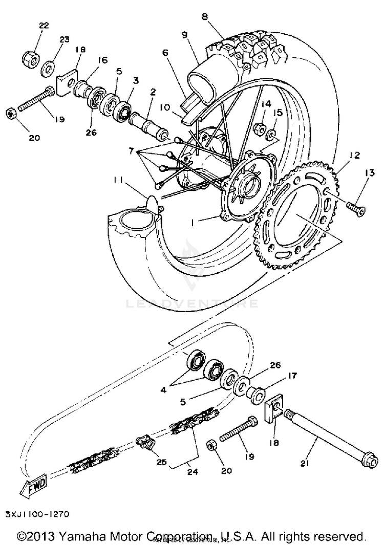 Rear Wheel Schematic