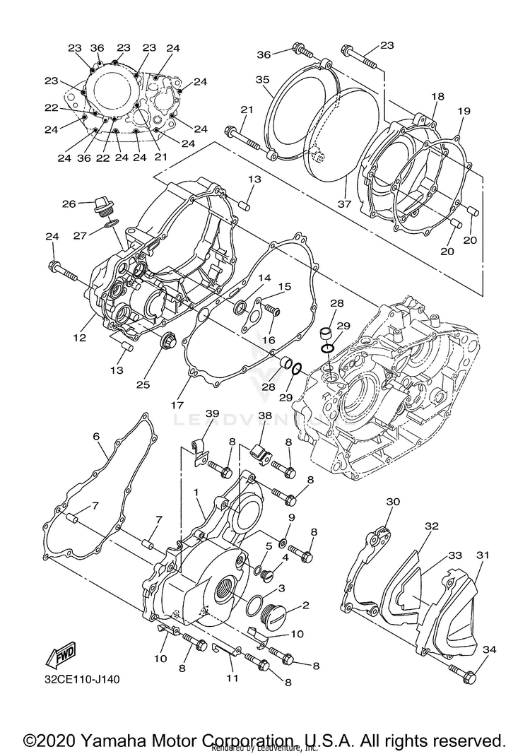 Crankcase Cover 1 Schematic