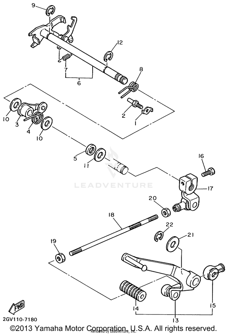 Shift Shaft Schematic