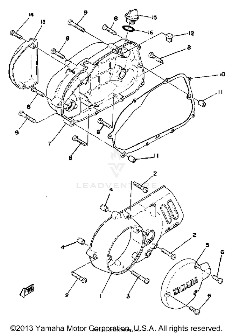 Crankcase Cover Schematic