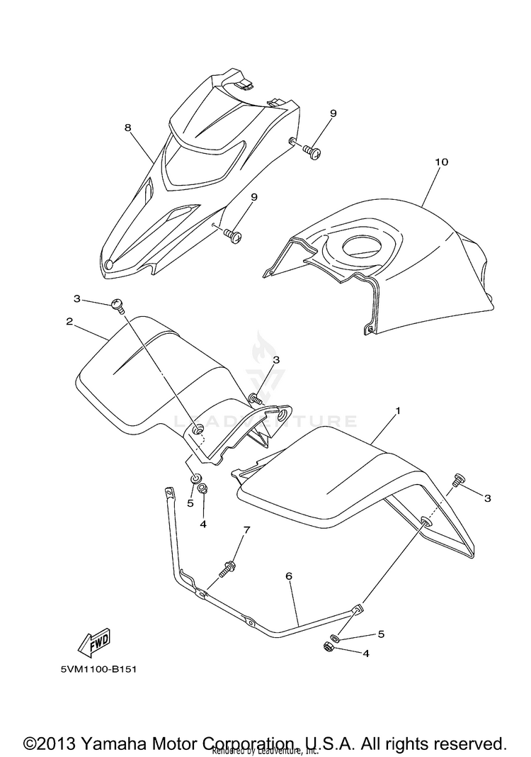 Front Fender Schematic