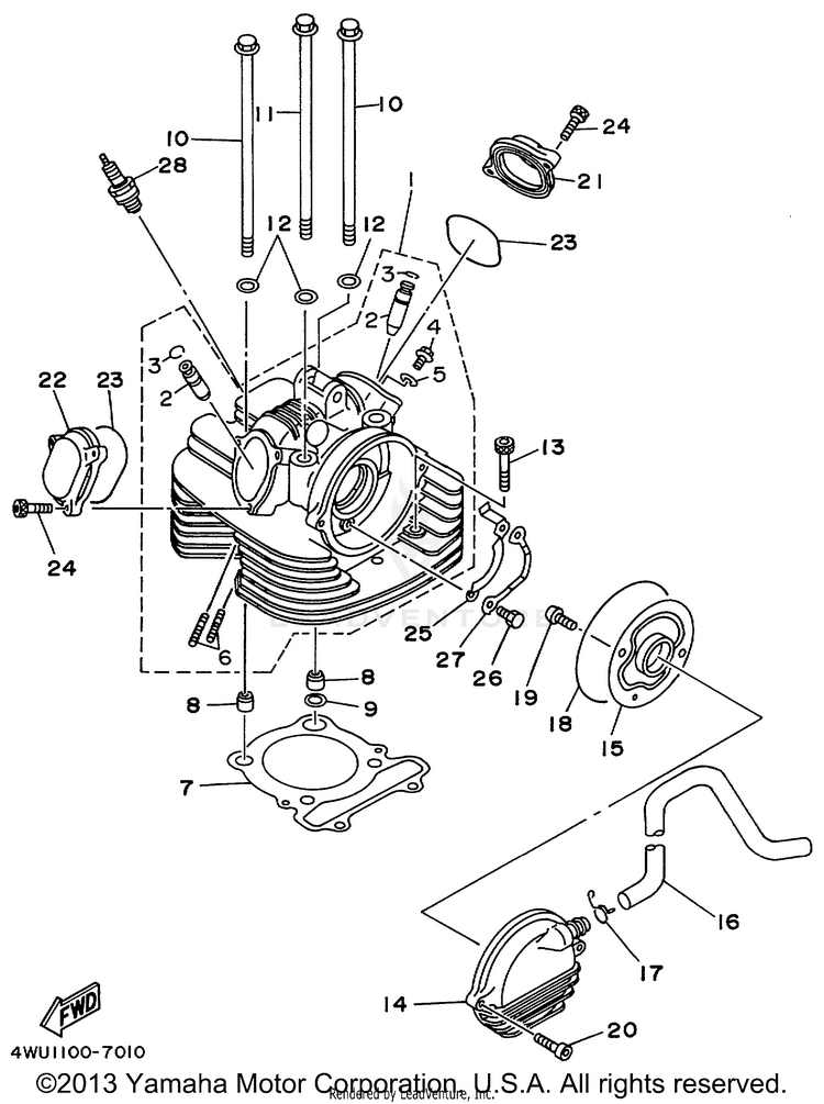 Cylinder Head Schematic