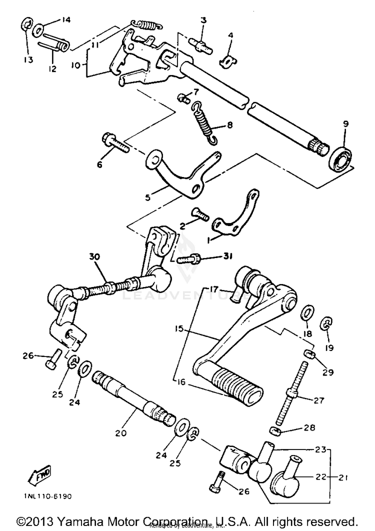 Shift Shaft Schematic