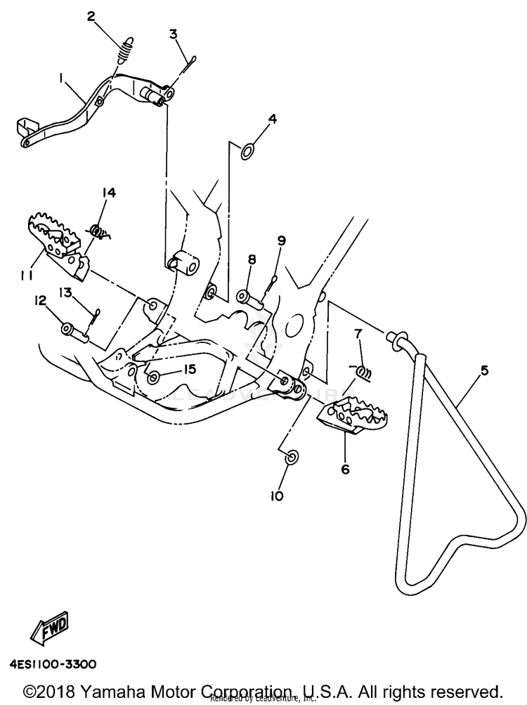 Stand Footrest Schematic