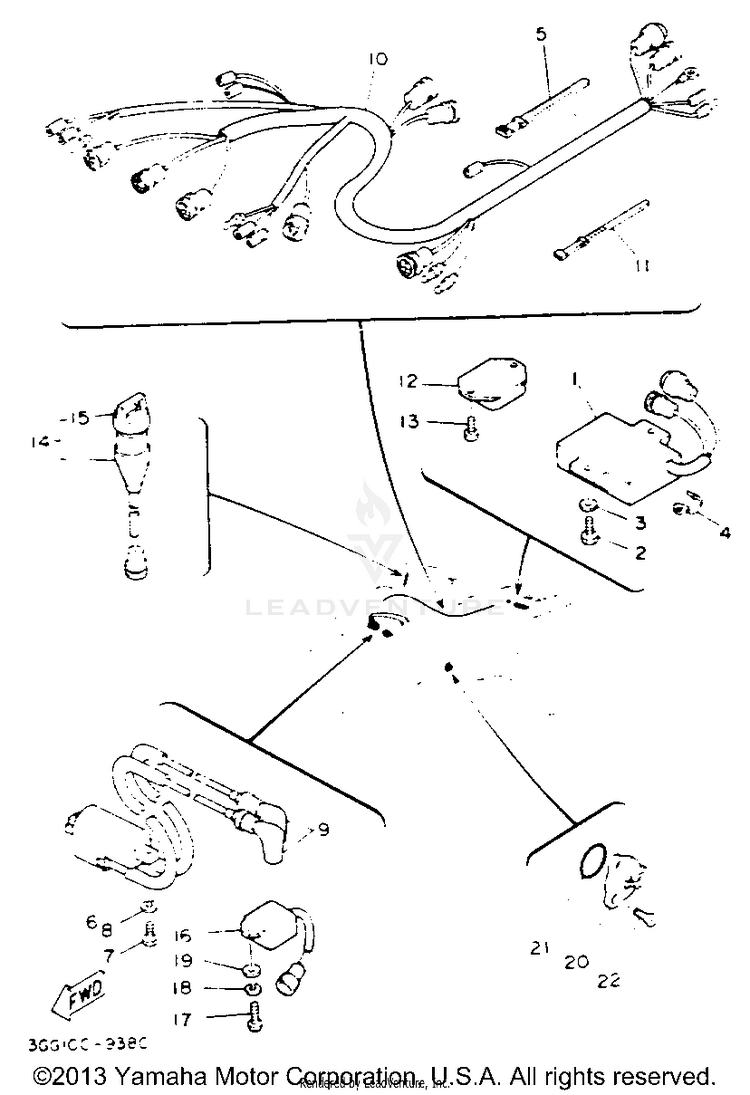 Electrical 1 BANSHEE - YFZ350E - 1993 Schematic