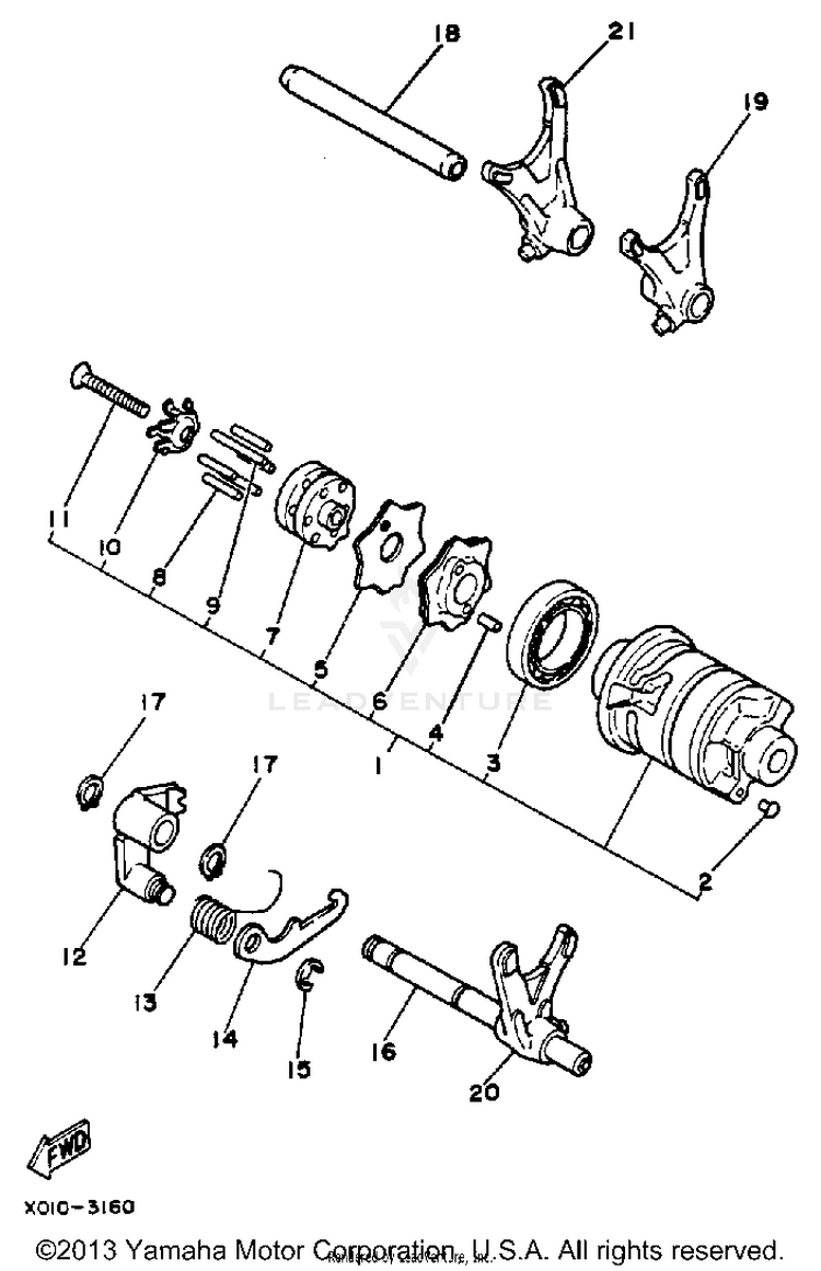 Shift Cam - Fork Schematic