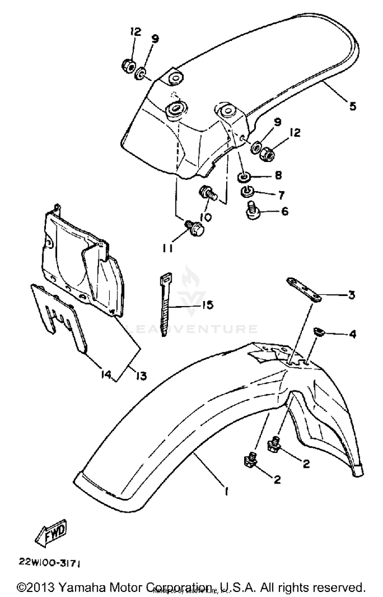 Fender YZ80 - YZ80L - 1999 Schematic