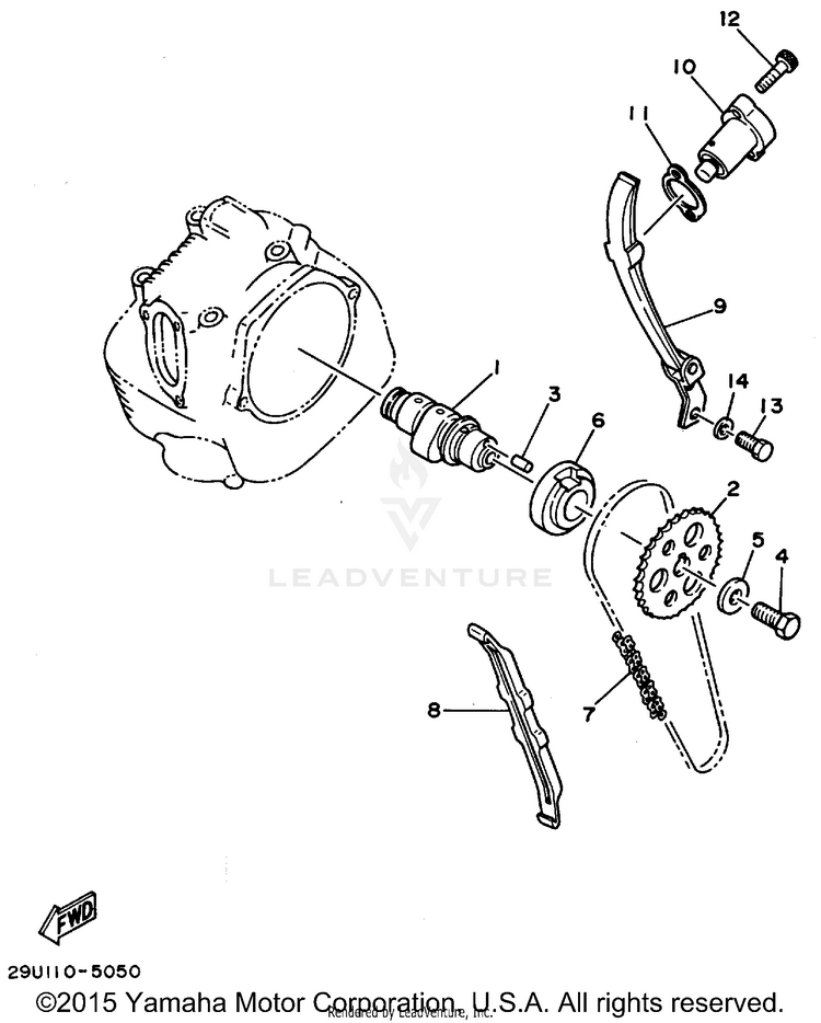 Camshaft - Chain Schematic