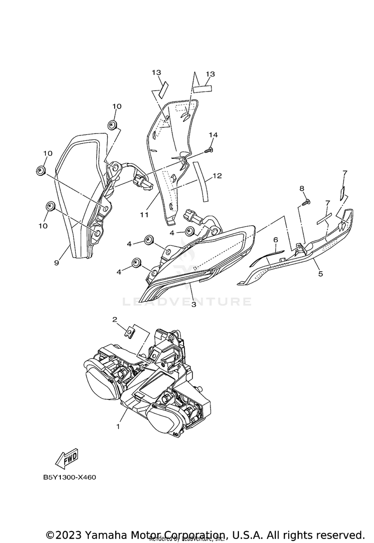 Headlight MT10 - MT10NCB - 2022 Schematic