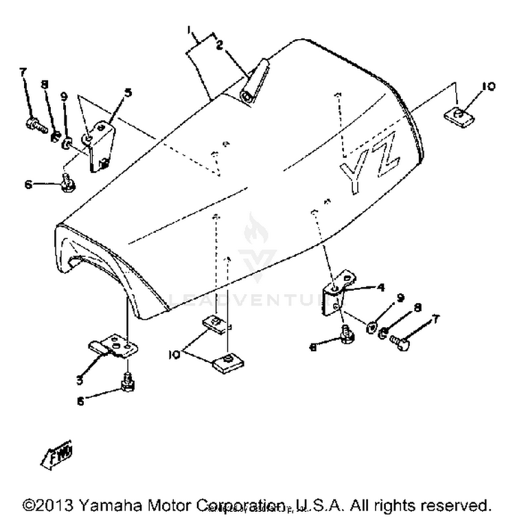 Seat Yz100 E - F Schematic
