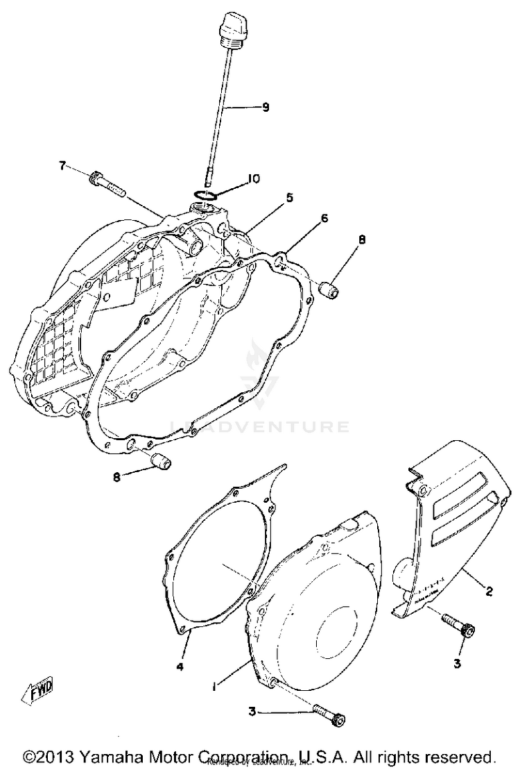 Crankcase Cover Schematic