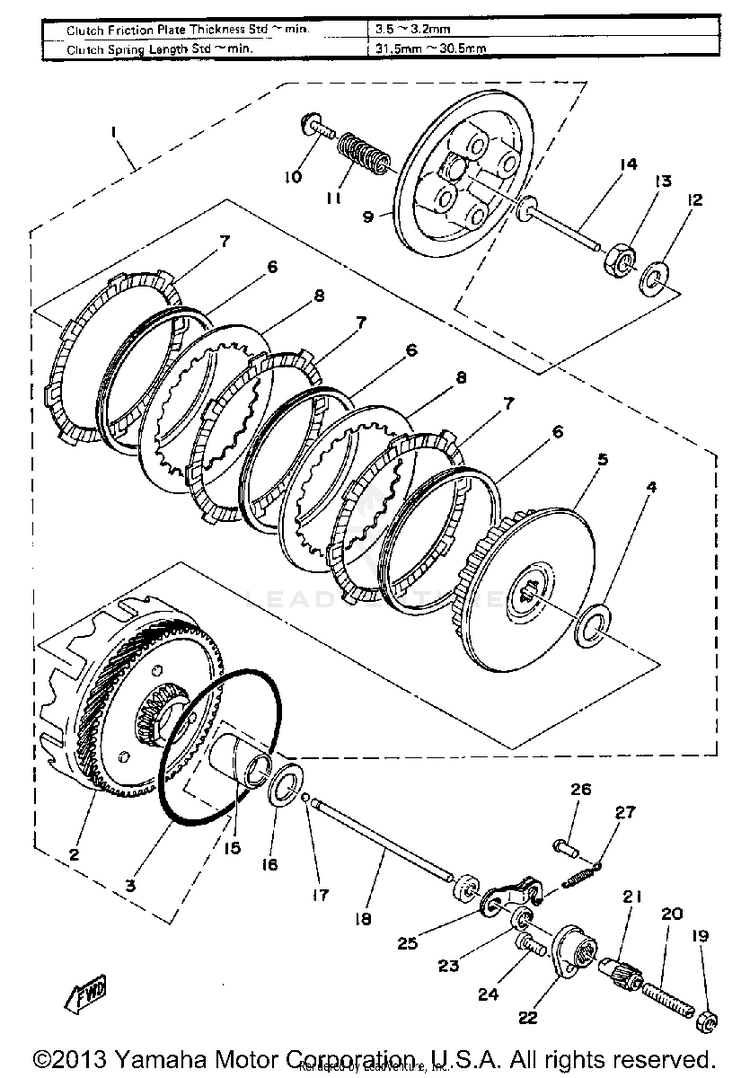 Clutch GTMXF - 1979 Schematic