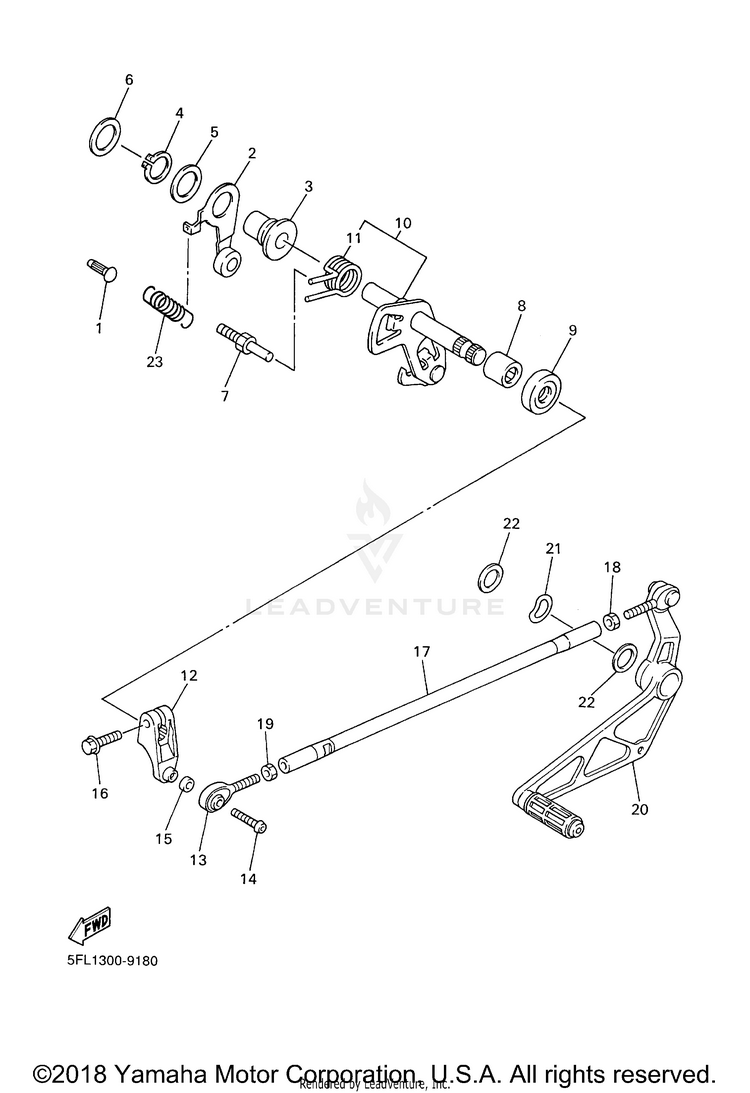 Shift Shaft Schematic