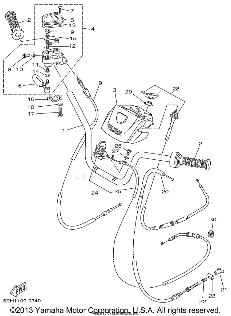 Steering Handle Cable Schematic